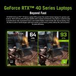 ⁦اسس لابتوب روج ستريكس G16 للالعاب 2023 بشاشة 16.1 انش FHD + 165Hz كور i7-13650HX 16GB 512GB انفيديا جيفورس RTX 4060 8GB بطاقة رسومات RGB خلفية مفتاح انجليزي ويندوز 11 رمادي مع اقتباسات العاب نيون⁩ - الصورة ⁦3⁩