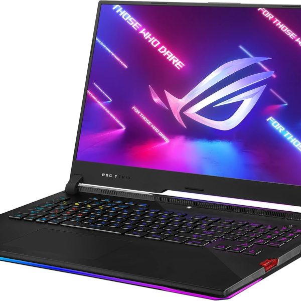 اسس لابتوب العاب روج ستريكس سكار 17 بشاشة FHD IPS 17.3 انش 360Hz ومعالج AMD رايزن 9 5900HX وذاكرة RAM DDR4 64GB وSSD 1TB وانفيديا جيفورس RTX 3080 وكيبورد RGB انجليزي امريكي ميكانيكي لكل مفتاح وويندوز
