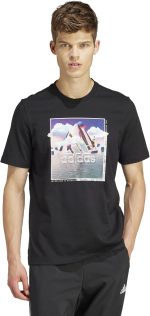 adidas Men Landscape Badge Graphic T-Shirt
