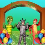 ⁦زي تنكري على شكل ديناصور للاطفال، زي تنكري على شكل حيوانات، زي تنكري للهالوين والحفلات التنكرية - ازياء حيوانات للاطفال - زي ديناصور للاطفال - زي ديناصور لعمر 7-9 سنوات⁩ - الصورة ⁦4⁩