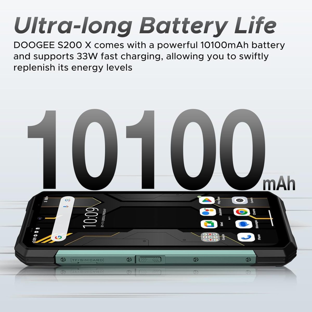 ⁦هاتف S200X متين 12GB+512GB شاشة IPS 6.75 انش اندرويد 14 10100mAh بطارية 33 واط ديمنستي 7050 ثماني النواة 5G ان اف سي⁩ - الصورة ⁦8⁩