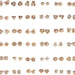 اقراط معدنية انيقة من شايننج ديفا، اقراط عصرية ذهبية بقاعدة من المعدن غير ثمين للبنات والنساء (مجموعة من 36 زوج، 12021er), One, غير قابل للتطبيق