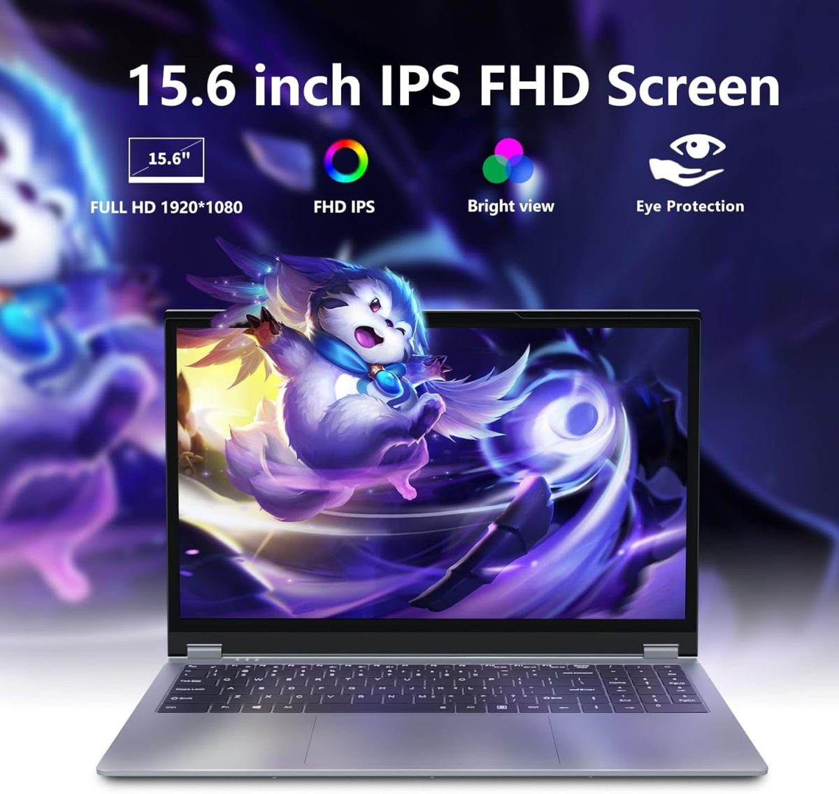 ⁦لابتوب تونهايل 15.6 انش 2 في 1 بشاشة لمس رايزن R3-3200U (حتى 3.5GHz)، 16GB RAM 512GB SSD، 1920X1080 FHD، واي فاي 5 بلوتوث 5.1، كيبورد باضاءة خلفية، شاشة لمس دوارة 360 درجة⁩ - الصورة ⁦5⁩