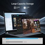 ⁦لابتوب تونهايل 15.6 انش 2 في 1 بشاشة لمس رايزن R3-3200U (حتى 3.5GHz)، 16GB RAM 512GB SSD، 1920X1080 FHD، واي فاي 5 بلوتوث 5.1، كيبورد باضاءة خلفية، شاشة لمس دوارة 360 درجة⁩ - الصورة ⁦4⁩
