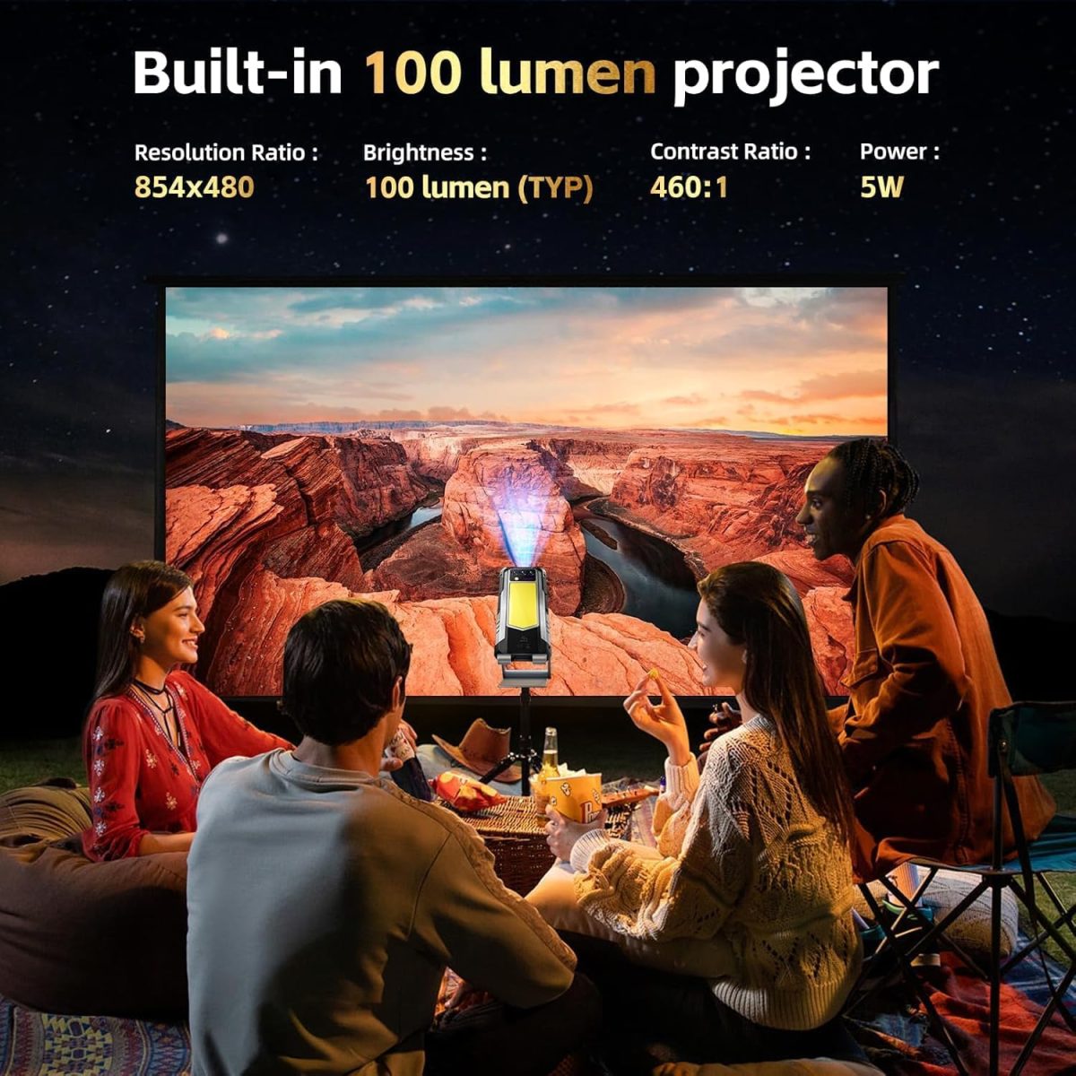 ⁦هاتف ذكي متين WP100 تيان بنظام اندرويد 14 سعة 48GB 512GB ديمنستي 7300 3K AMOLED شاشة 33000mAh كاميرا ليلية 5G⁩ - الصورة ⁦4⁩