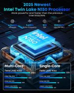 ⁦تشو وي لابتوب فري بوك 2 في 1 13.4 انش، 16GB LPDDR5 RAM 512GB SSD، انتل N150 (حتى 3.6GHz)، FHD 2520×1680، 2TB SSD، ويندوز 11، كيبورد باضاءة خلفية، واي فاي 6، بلوتوث 5.2، نوع C⁩ - الصورة ⁦2⁩