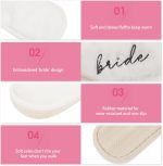 ⁦JUSTOTRY Stag Night Women's Slippers, White Team Bride Party Slippers for Jga Women Gift⁩ - الصورة ⁦4⁩