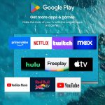 ⁦تلفزيون 12 فولت من سيلفوكس، تلفزيون ذكي 22 بوصة مع مشغل دي في دي، تلفزيون FHD 1080P للبحرية والمركبات الترفيهية والمخيمات، يعمل بتيار متردد/تيار مستمر بجهد واسع 9-32 فولت، متوافق مع جوجل تي في، 2 HDMI⁩ - الصورة ⁦5⁩