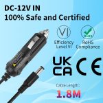 ⁦تلفزيون 20 بوصة من جيكسيوب، زوايا عرض كاملة 1080P HD، تلفزيون رقمي صغير يثبت على الحائط للمطبخ - منافذ HDMI/USB - مدخلات محول تيار مستمر 12 فولت تيار متردد للكرفان وغرف النوم⁩ - الصورة ⁦7⁩