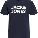 تي شيرت جاك اند جونز للاولاد بقبة دائرية بدون طوق