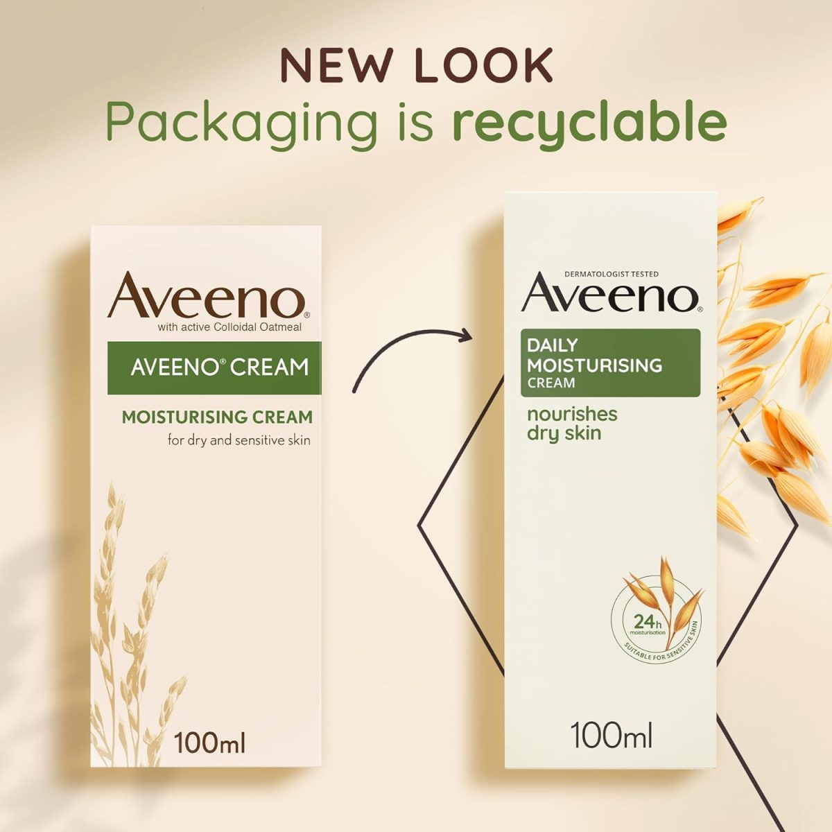 ⁦AVEENO، كريم الجسم، الترطيب اليومي، البشرة الجافة والحساسة، ١٠٠ مل⁩ - الصورة ⁦6⁩