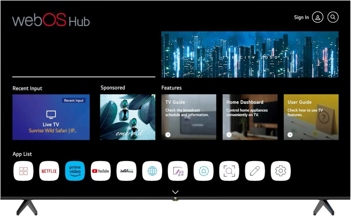 في جي تلفزيون ذكي QLED 4K UHD مقاس 85 بوصة، موزع ويب او اس، صوت دولبي، جهاز تحكم عن بعد ماجيك، بلوتوث، ابل اير بلاي، لوحة درجة A+، حامل حائط مجاني - VGQLED85WOU