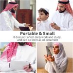 ⁦خاتم ذكري ذكي، 18 ملم 20 ملم 22 ملم، عداد تسبيح رقمي مع شاشة LED، تذكير بتوقيت الصلاة الاسلامية قابل لاعادة الشحن⁩ - الصورة ⁦7⁩