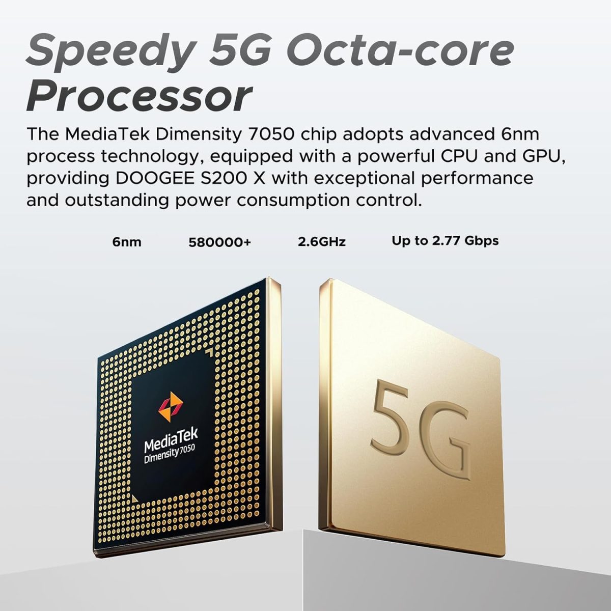 ⁦هاتف S200X متين 12GB+512GB شاشة IPS 6.75 انش اندرويد 14 10100mAh بطارية 33 واط ديمنستي 7050 ثماني النواة 5G ان اف سي⁩ - الصورة ⁦6⁩