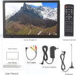 ⁦Yoidesu Portable LED TV 16 Inch, Digital TV 1080P with ATSC Tuner, Rechargeable Car TV LED Monitor Wide Screen Television, HDMI, USB, AV Input, Monitor, 4fgq5yza21⁩ - الصورة ⁦8⁩
