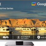 تلفزيون 12 فولت من سيلفوكس، تلفزيون ذكي 22 بوصة مع مشغل دي في دي، تلفزيون FHD 1080P للبحرية والمركبات الترفيهية والمخيمات، يعمل بتيار متردد/تيار مستمر بجهد واسع 9-32 فولت، متوافق مع جوجل تي في، 2 HDMI