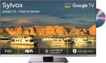 تلفزيون 12 فولت من سيلفوكس، تلفزيون ذكي 22 بوصة مع مشغل دي في دي، تلفزيون FHD 1080P للبحرية والمركبات الترفيهية والمخيمات، يعمل بتيار متردد/تيار مستمر بجهد واسع 9-32 فولت، متوافق مع جوجل تي في، 2 HDMI
