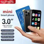 ⁦AMAV SOYES XS16 mini smartphone, 3GB RAM + 64 ROM, 3.0"", compact phone, 4G LTE, Android 10.0 quad-core, 2000mAh, dual SIM, WiFi Bluetooth (BLACK)⁩ - الصورة ⁦2⁩