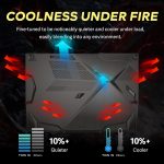 ⁦MSI لابتوب العاب رفيع GF63 بشاشة 15.6 انش FHD 144Hz ومعالج انتل i5-12450H وذاكرة RAM 32GB وSSD PCIe 2TB وبطاقة انفيديا جيفورس RTX 2050 وكيبورد باضاءة خلفية وواي فاي 6 وويندوز 11 برو، مجموعة تمديد هوت⁩ - الصورة ⁦6⁩