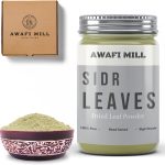 مسحوق اوراق السدر المجففة من عوافي ميل | مسحوق اوراق شجر دقيق متعدد الاستخدامات للاستخدام في الطهي وبلسم الشعر الطبيعي. (زجاجة 500 غرام / 17.6 اونصة)