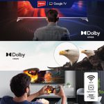 ⁦امبيكس تلفزيون جوجل QLED 65 بوصة (evoQ 65S4QLC2R120) | تلفزيون 4K UHD، 120Hz DLG، دولبي فيجن واتموس | ذاكرة RAM 2GB + روم 16GB | HDMI ARC/eARC | واي فاي وبلوتوث وجهاز تحكم صوتي | ALLM | ضمان عامين⁩ - الصورة ⁦6⁩