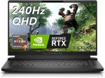 الينوير لابتوب العاب m15 R7 15.6 انش QHD (2560x1440) 240Hz، AMD رايزن 9 6900HX، 32GB DDR5، 1TB SSD، RTX 3070Ti، HDMI، واي فاي، كاميرا ويب، ويندوز 11، بريميوم لمدة عام + خدمات ترحيل 6 اشهر- اسود