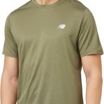 نيو بلانس تيشيرت رياضي كلاسيكي باكمام قصيرة للرجال (عبوة من قطعة واحدة)