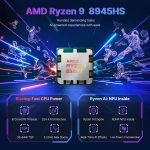 ⁦نيمو لابتوب العاب رايزن 9 8945HS 17.3 (>i9-13900H) ذاكرة RAM 32GB وSSD 1TB وبطاقة عرض مرئي راديون 780M وبطاقة عرض مرئي راديون 780M وPD 100 واط نوع C 4.0 ومساعد طيار جاهز للذكاء الاصطناعي والواقع⁩ - الصورة ⁦2⁩