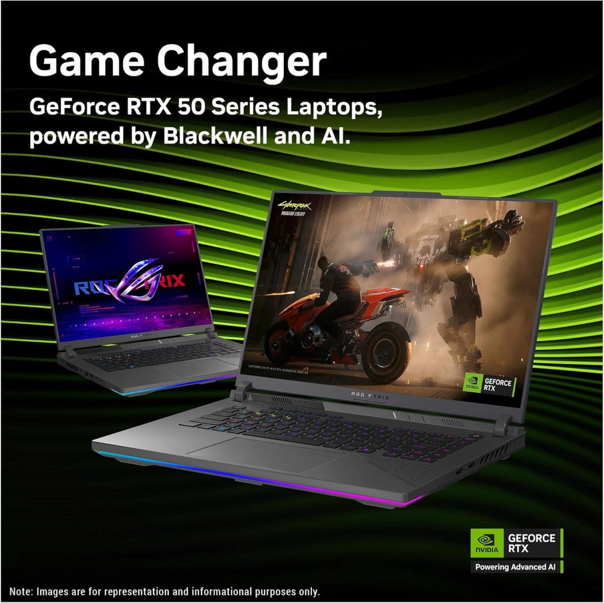 ⁦اسس لابتوب العاب روج ستريكس G16 بمعالج AMD رايزن 9-8940HX وذاكرة RAM DDR5 32GB وSSD PCIe 1TB وشاشة 16 انش WUXGA (1920x1200) 165Hz وانفيديا جي فورس RTX 5070Ti وكيبورد باضاءة خلفية RGB رباعي المناطق⁩ - الصورة ⁦2⁩
