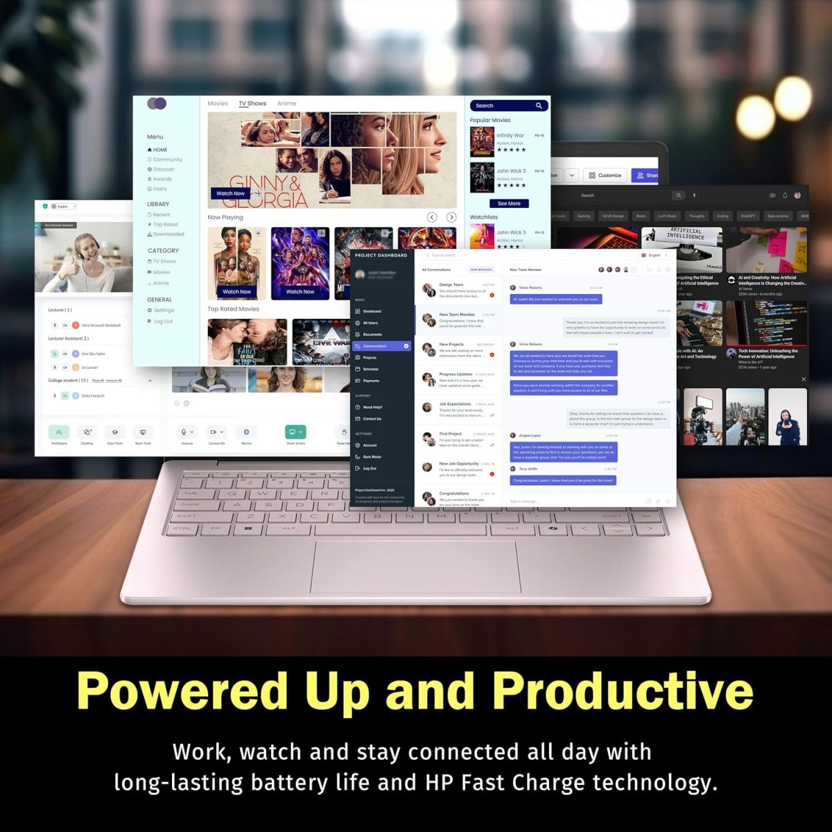 ⁦HP لابتوب ستريم 14 انش HD، معالج انتل N150، ذاكرة RAM 16GB، تخزين 1.16TB (مجموعة قاعدة شحن 128GB UFS+1.03TB)، بطاقة رسومات انتل، كاميرا ويب، واي فاي 6، اوفيس 365 لمدة عام، كوبايلوت، شحن سريع، ويندوز⁩ - الصورة ⁦7⁩