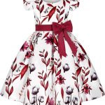 فستان للبنات من بوني لولو، فستان لوصيفة العروس بكتف مائل لحفلات الزفاف وحفلات الزفاف وحفلات اعياد الميلاد والحفلات المسائية بلون ارجواني فاتح