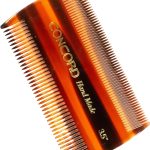 كونكورد مشط يدوي الصنع 3.5 انش، مشط قمل | مشط باسنان متباعدة (عريضة ودقيقة) باسنان مستديرة | مشط مضاد للكهرباء الساكنة للشعر الرطب او الجاف لجميع انواع الشعر | صنع في الهند