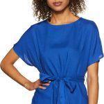 أمازون براند - سيمبول بلوزة سادة بقصة عادية للنساء