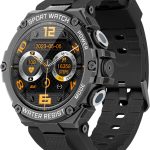 بروميت ساعة ذكية متينة للرجال من اكس ووتش R19، ساعة ذكية بمينا دائري 1.54 انش مع مكالمات بلوتوث، مقاومة للماء، صوت ذكاء اصطناعي XWATCH-R19 (XWATCH-R19.BLACK)