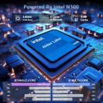 ⁦لابتوب العاب بشاشة FHD 16 انش وذاكرة RAM 16GB وSSD 512GB ومعالج N100 (حتى 3.4GHz)، ويندوز 11 اصدار احترافي، بلوتوث 5.0 HDMI، يدعم شحن نوع C، واي فاي، بطارية 5000mAh، رمادي⁩ - الصورة ⁦3⁩