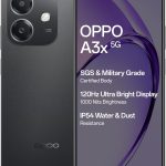 OPPO A3X 5G (Sparkle Black, 4GB RAM, 64GB Storage)|6.67” HD+ 120Hz Refresh Rate Screen | 45W SUPERVOOC|with No Cost EMI/Additional Exchange Offers