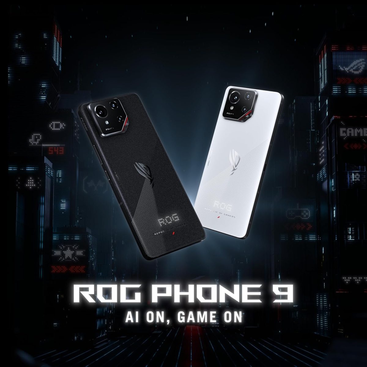 ⁦اسس هاتف روج فون 9 ثنائي شرائح الاتصال بذاكرة روم 512GB وذاكرة RAM 12GB (جي اس ام فقط | بدون سي دي ام ايه) هاتف ذكي 5G مفتوح من المصنع (اسود فانتوم) - اصدار عالمي⁩ - الصورة ⁦3⁩