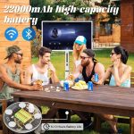 ⁦32-Inch Mobile Smart Touch Screen,Smart TV with Touchscreen Display,Rolling TV on Wheels with Voice Control,8G RAM+128G Storage Built-inwith Remote Control,for Home and Office⁩ - الصورة ⁦3⁩