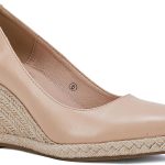 رانيو صندل اسبادريل بكعب عريض للنساء سهل الارتداء بمقدمة مدببة مغلقة