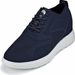 كالتو حذاء رفع غير مرئي لزيادة الارتفاع للرجال - مشاية رياضية محبوكة خفيفة الوزن للغاية برباط - بطول 2.8 انش