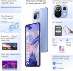 ⁦Xiami 11 Lite NE (Jazz Blue 8GB RAM 128GB) | Slimmest 6.81mm & Lightest 158g 5G Smartphone | 10-bit AMOLED with Dolby Vision | SD778 for 12 5G Bands⁩ - الصورة ⁦2⁩