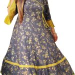 ياش غاليري كورتي اناركالي بطبعة زهور للنساء