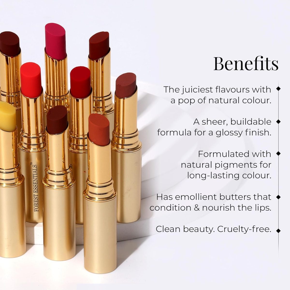 ⁦Forest Essentials Tinted Lip Serum Madhu Rasa Anar Rasa 2.2g (Lipstick)⁩ - الصورة ⁦2⁩