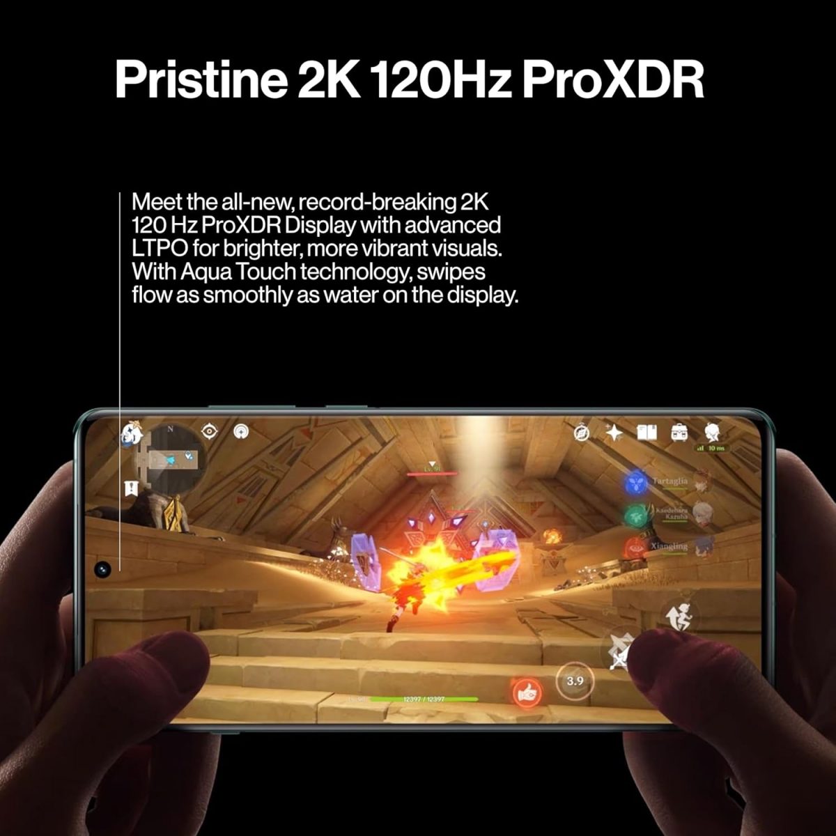 ⁦ون بلس 12 جوال اندرويد غير مقفل - سناب دراغون 8 الجيل الثالث مع ذاكرة RAM 16GB، كاميرا هاسيلبلاد، شريحتين اتصال، شاشة بروكسدر 2K 120Hz وبطارية 5400mAh، شحن سوبر ، نظام تشغيل اوكسجين (512GB، اسود⁩ - الصورة ⁦6⁩