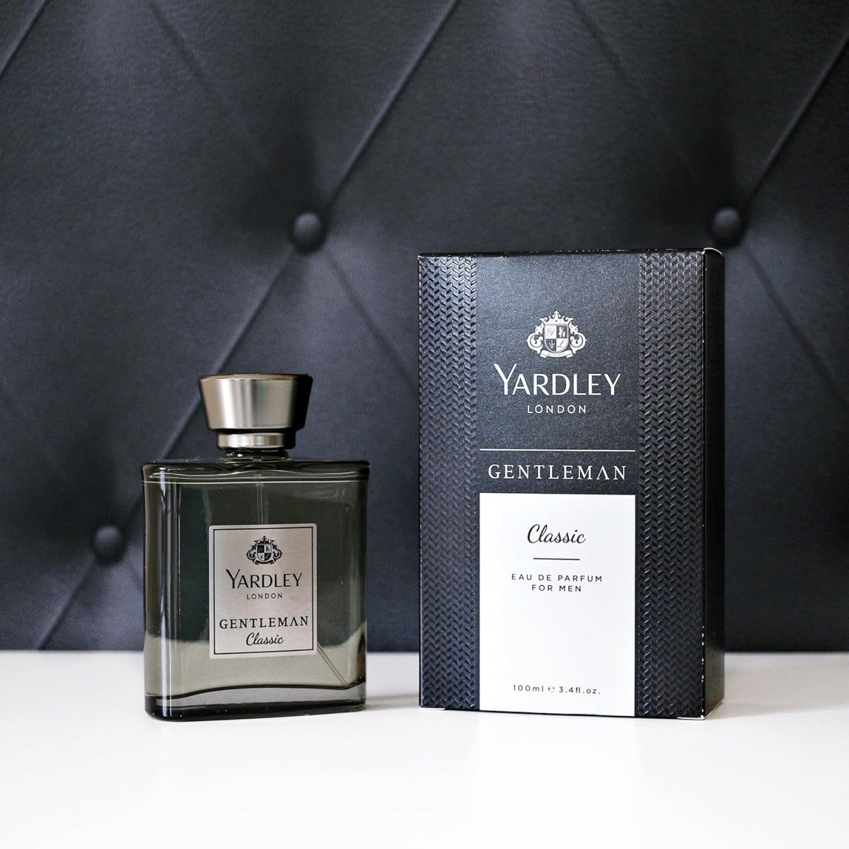 ⁦عطر جنتلمان كلاسيك فاخر او دي بارفان من ياردلي برائحة الحمضيات والفلفل الاسود ومزيج حار من الهال، 100 مل⁩ - الصورة ⁦5⁩