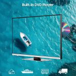 ⁦تلفزيون 12 فولت من سيلفوكس، تلفزيون ذكي 22 بوصة مع مشغل دي في دي، تلفزيون FHD 1080P للبحرية والمركبات الترفيهية والمخيمات، يعمل بتيار متردد/تيار مستمر بجهد واسع 9-32 فولت، متوافق مع جوجل تي في، 2 HDMI⁩ - الصورة ⁦6⁩