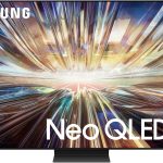 سامسونج تلفزيون نيو QLED 65 بوصة، QN800D، 8K، ميني LED، ترقية 8K بالذكاء الاصطناعي، تقنية كوانتوم ماتريكس برو، تلفزيون سامسونج بلس، تلفزيون تايزن الذكي، QE65QN800DUXZN (مجدد)