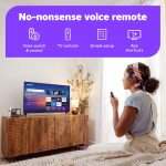 ⁦روكو تلفزيون ذكي 2025 - سلسلة مختارة 32 بوصة، تلفزيون 1080p FHD - تلفزيون روكو مع جهاز تحكم عن بعد صوتي - تلفزيون LED بشاشة مسطحة مع واي فاي لبث الأخبار المحلية المباشرة والرياضة والترفيه العائلي⁩ - الصورة ⁦4⁩