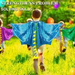 ⁦زي تنكري بتصميم اجنحة التنين للاطفال، قناع ديناصور ورداء تنكري، مناسب للاولاد والبنات بنمط ديناصور لاعياد الميلاد، العاب هدايا للحفلات⁩ - الصورة ⁦2⁩