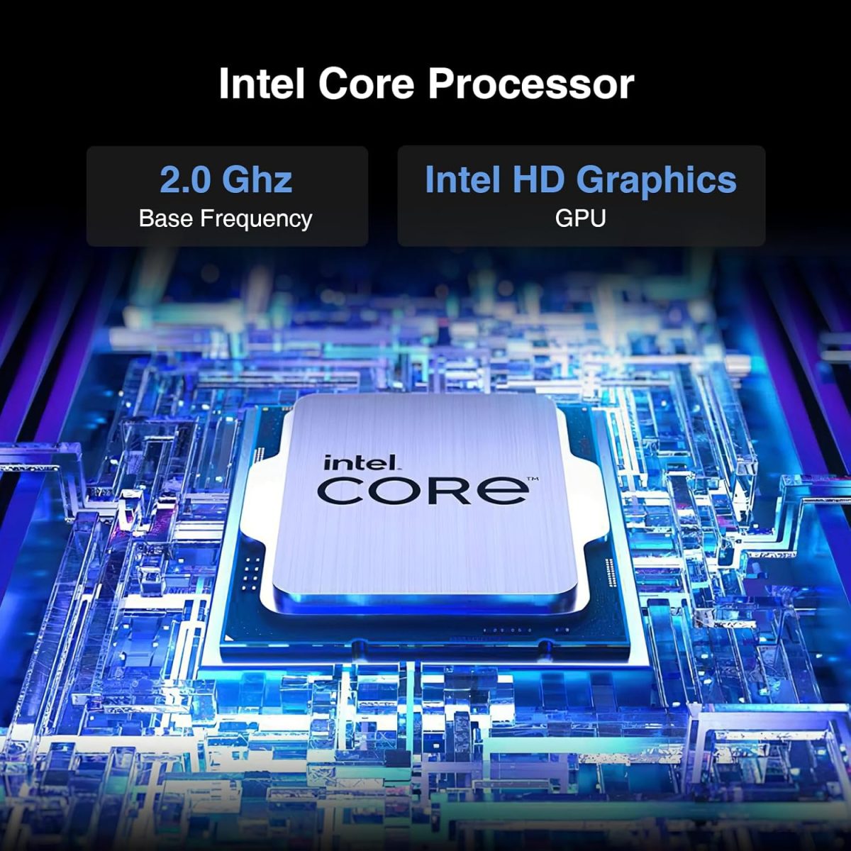 ⁦لابتوب ايكوهيرو ويندوز 11 بشاشة 15.6 انش FHD (1920×1080) IPS، انتل كور i3-5005U، ذاكرة RAM 16GB وSSD 512GB، واي فاي 2.4G/5G، بلوتوث 5.0 وار جيه 45، وظائف بالكامل، نوع C، سبيس⁩ - الصورة ⁦3⁩